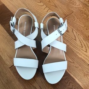 Franco Sarto Strappy Platform Wedge